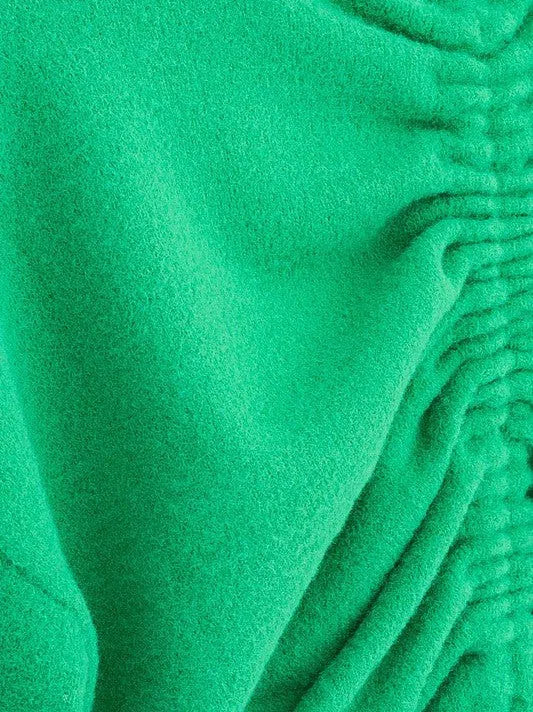 Fuzzy Sweater with Back Ruching