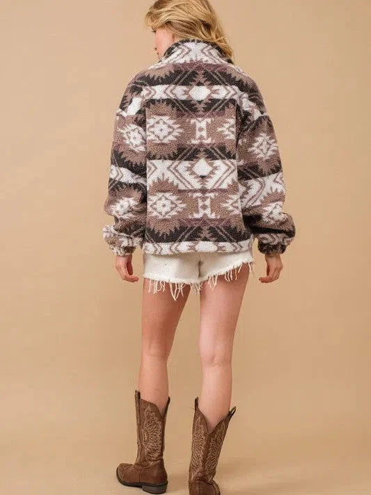 Teddy Bear Zip Up Pullover