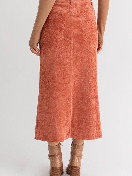 Corduroy Maxi Skirt